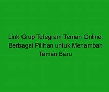 Link Grup Telegram Teman Online