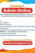 Lowongan Kerja Admin Slot Online 2022 Jakarta Pusat Olx Jakarta